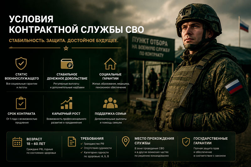 условия службы на СВО