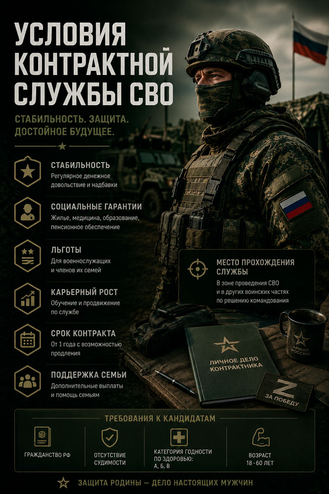 условия службы на СВО