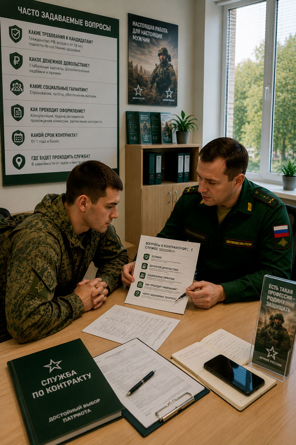 вопросы о контрактной службе