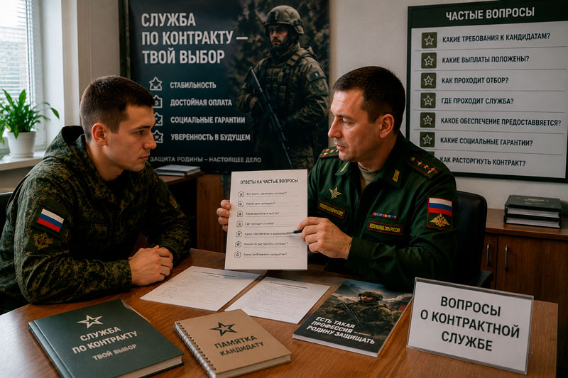 вопросы о контрактной службе