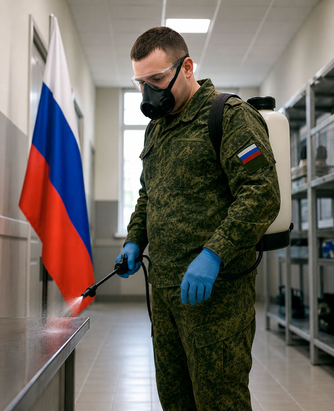 Дезинфектор на СВО по контракту