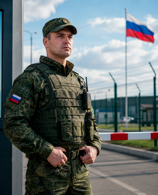 Охранник военных объектов на СВО